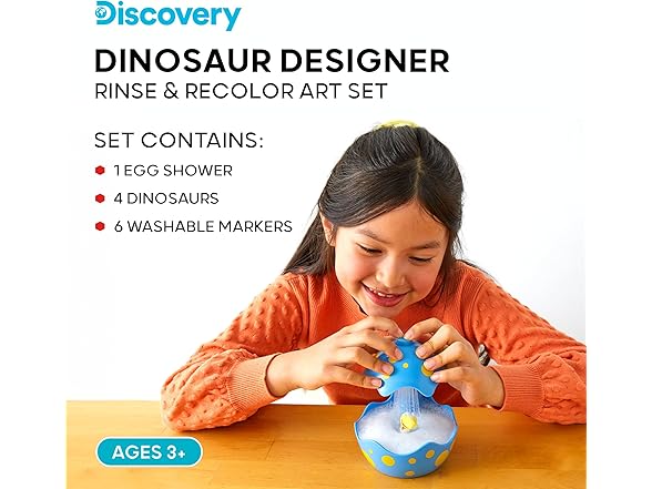 Discovery Dinosaur Crafts Painting Kit, 11-Piece