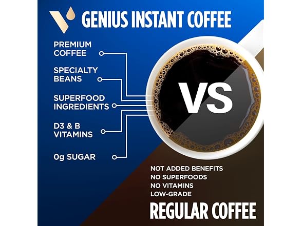 24ct VitaCup Genius Instant Coffee Packets