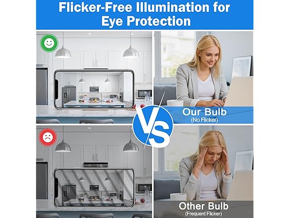 Yochoice 4-Pack LED Light Bulbs