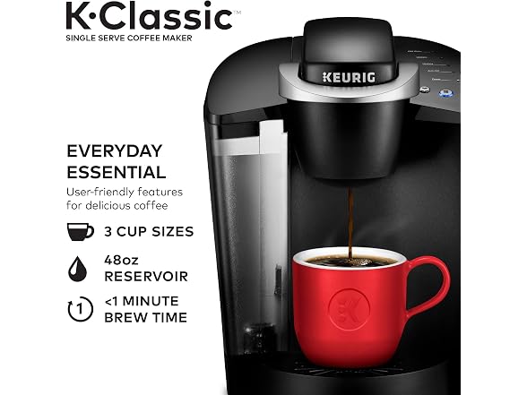 Keurig K-Classic Single-Serve K-Cup Pod Coffee Maker