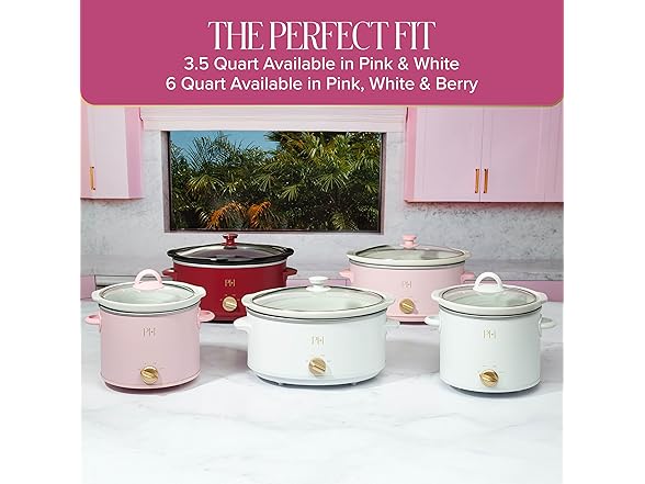 Paris Hilton 6-Quart Manual Slow Cooker