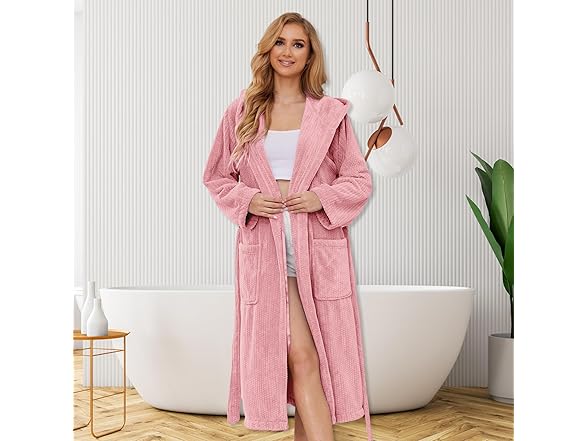 PJGGZ Hooded Bathrobe for Women