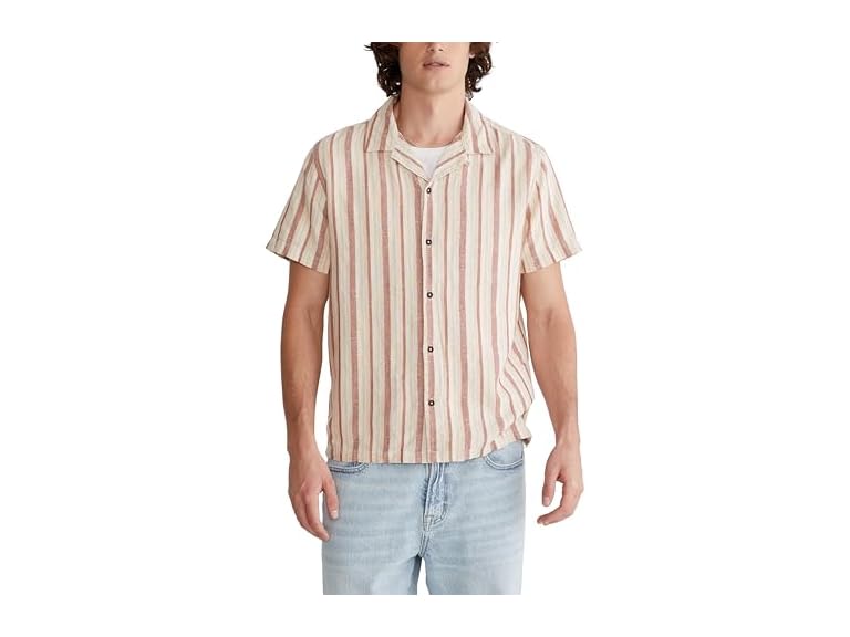 AEROPOSTALE Men's Vertical Stripe Button Up Shirt