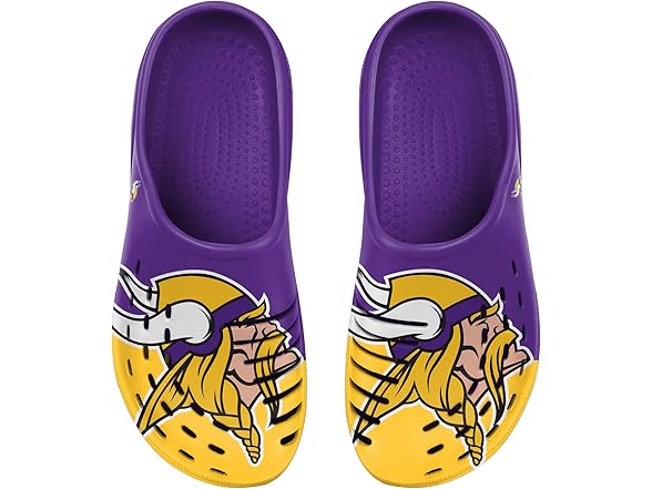 MINNESOTA VIKINGS (Small) Colorblock Big Logo Clog