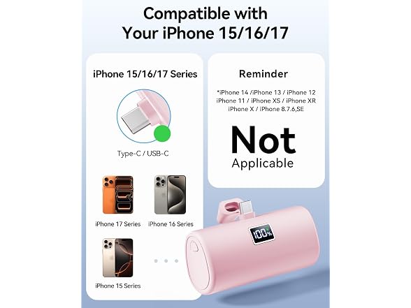 Hamcoc W2075 USB C Portable Charger Mini1