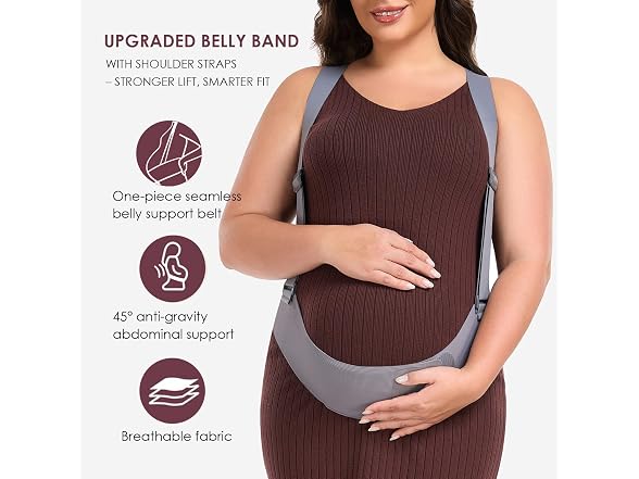 QEESMEI Belly Bands Pregnant Women X-Large