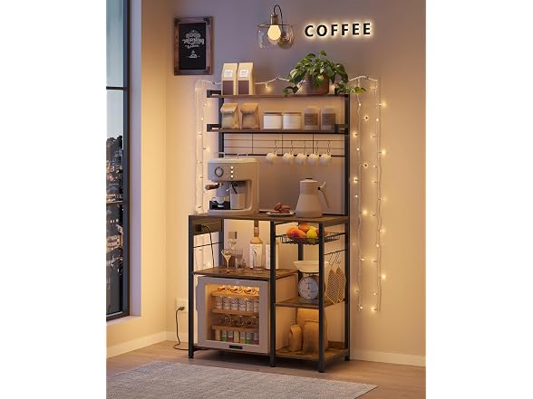 VASAGLE Baker's Rack, 35.4 Inches Microwave Stand