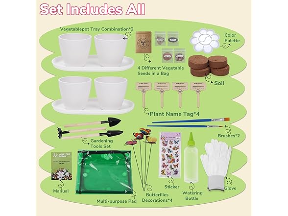 Paint Plant Flower Gardening Kit 2
