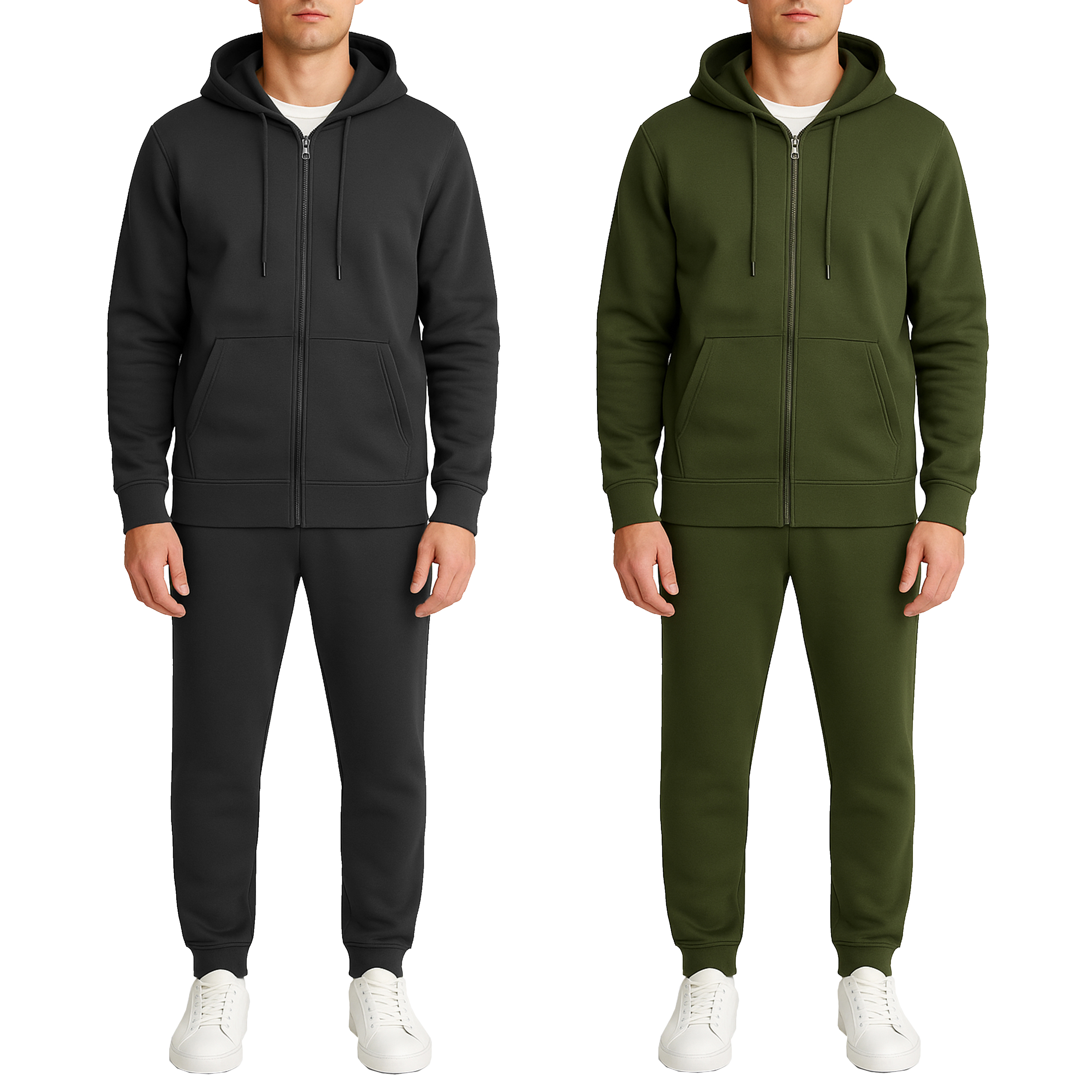 Mens Fleece-Lined Hoodie & Jogger Sets - Gallery 38
