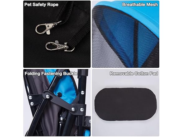 4 Wheels Pet Stroller