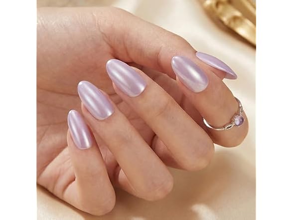 Press On Nails Short Almond Fake Nails