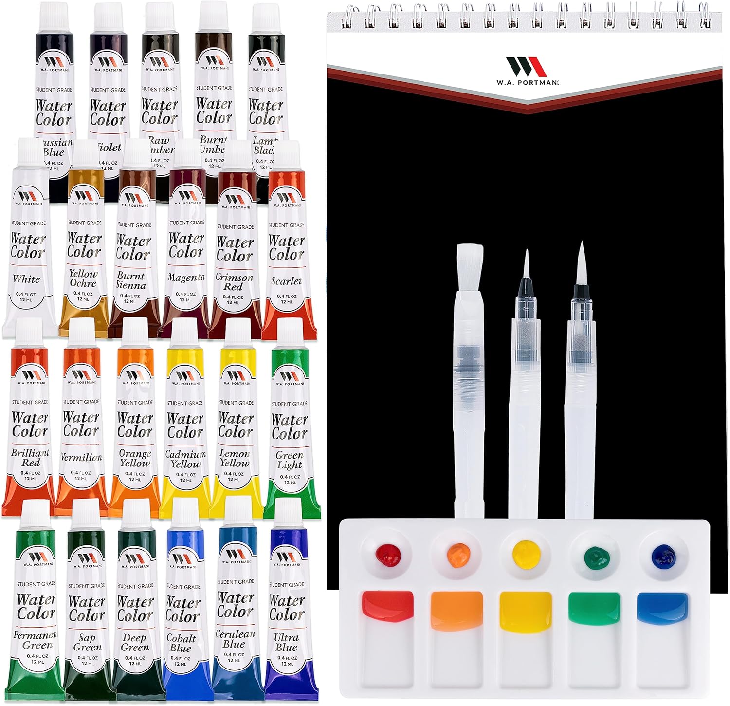 W.A. Portman Water Color Paint Set - Gallery 7