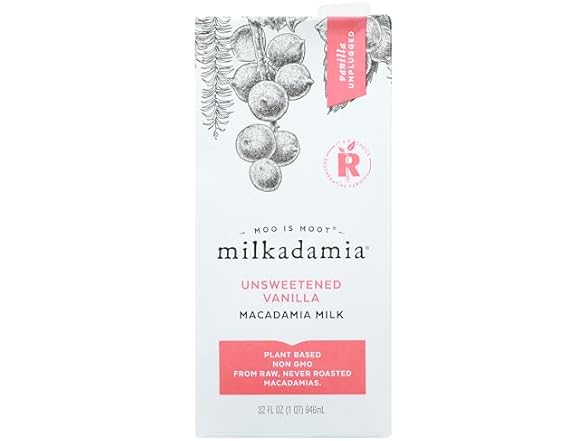 Milkadamia, Macadamia Milk Unsweetened Vanilla