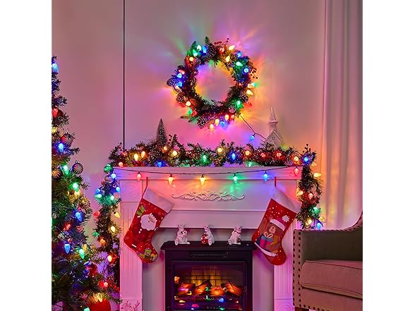Brightown C9 LED Christmas Lights Outdoor, 97ft 150 LED