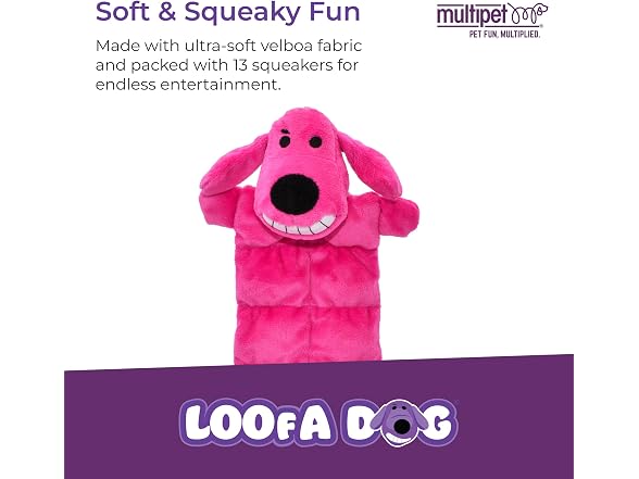 Multipet Original Loofa Dog Plush Toy Mat