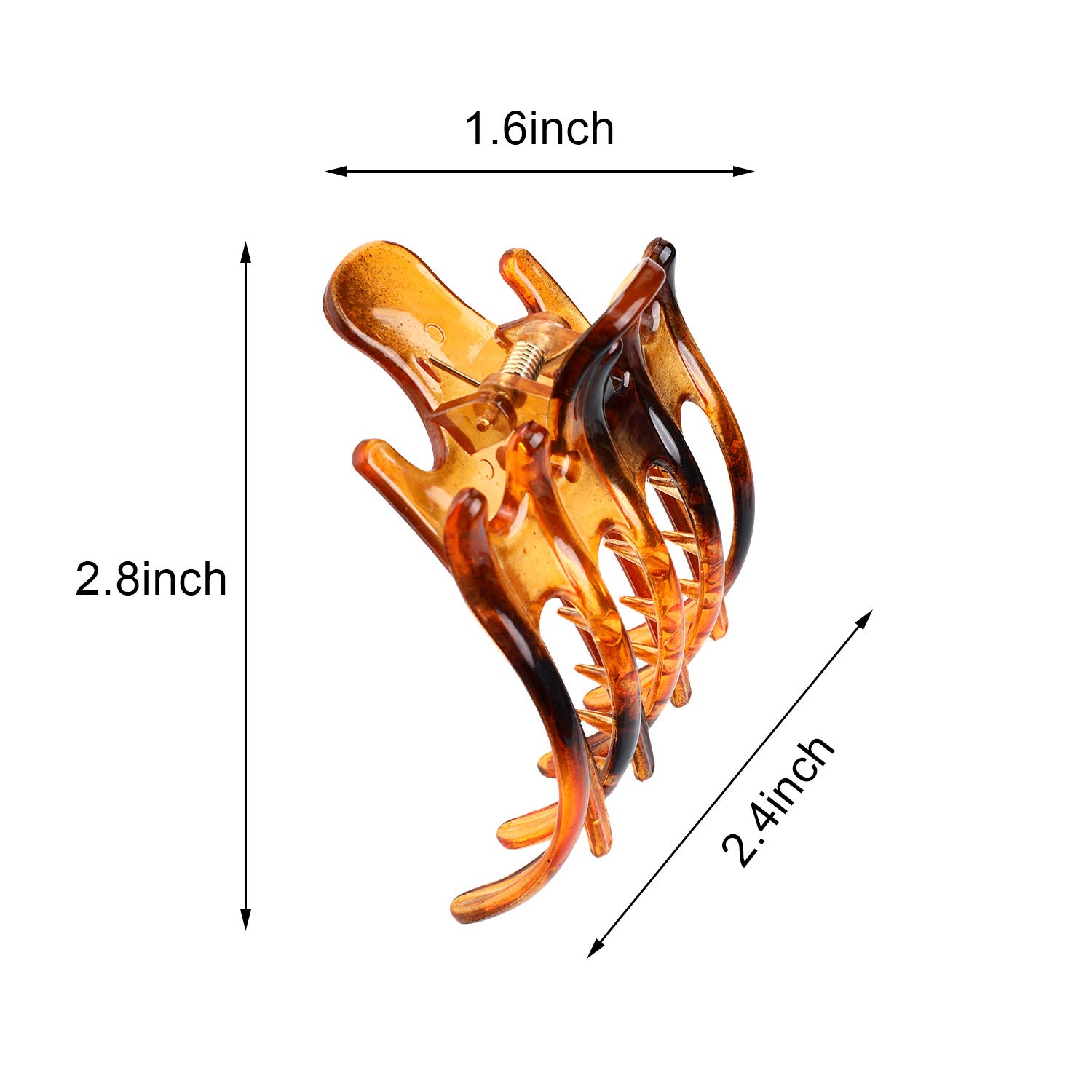 12 Pieces Plastic Non-Slip Hair Claw - Gallery 4