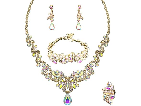 QYJ  Women's Jewelry Set Rhinestone