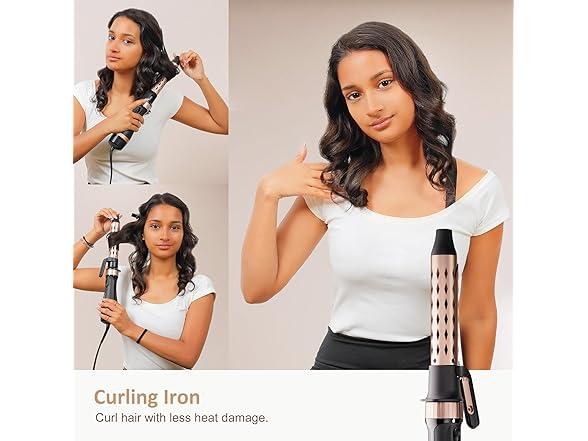 DAILYLIFE Blow Dryer Brush with 5 Attachments