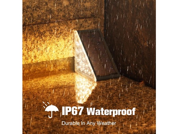 Hakol 12 Pack Solar Step Lights, 80 Lumen