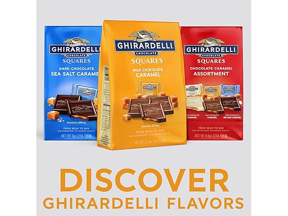 Ghirardelli Milk Choc Caramel Squares 13oz