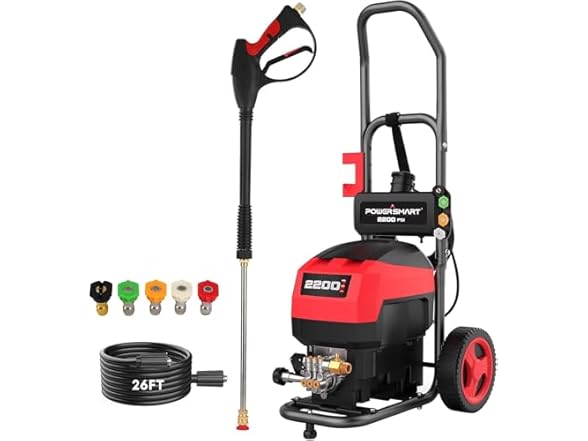 PowerSmart Electric Pressure Washer 1.2 GPM 2200PSI Max