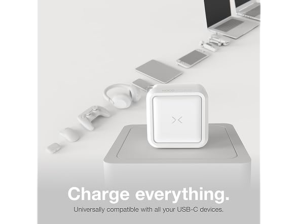 NOCO XGrid X65: 65W USB-C Charger – Dual Port GaN Power Adapter with PD 3.0, QC 4.0+, and PPS