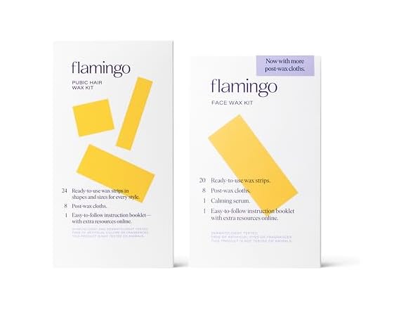 Flamingo Face & Pubic Wax Kit