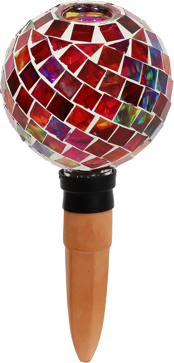 Mosaic Glass Self Watering Globe for Plants - Gallery 12