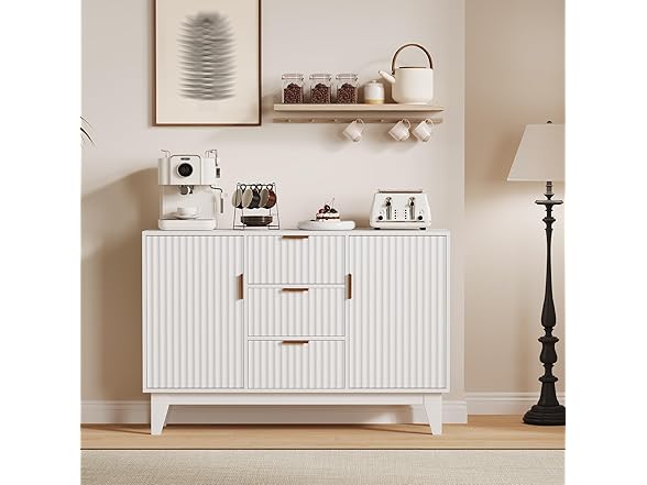 CuisinSmart 47.2" Fluted Buffet Cabinet