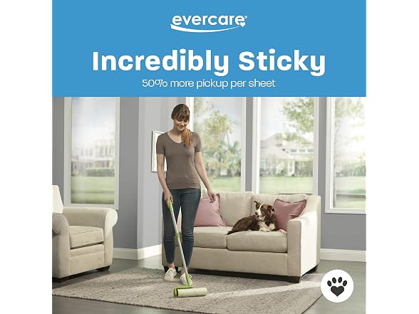 Evercare Large Surface Mega Pet Roller Refil