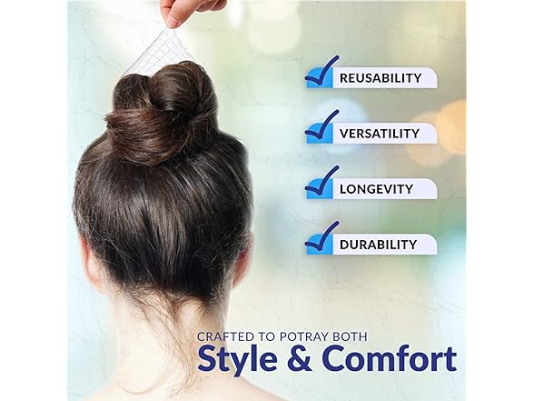 ZefeqCo Black Invisible Hair Nets 24in 100 Pack