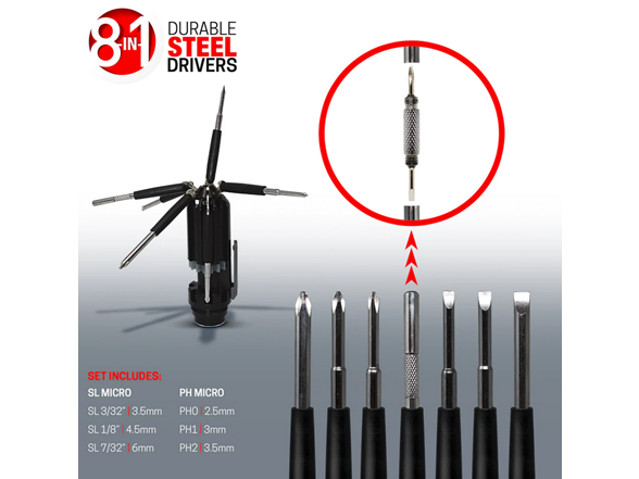 Aduro 8-in-1 Multi-Tool Screwdriver Flashlight