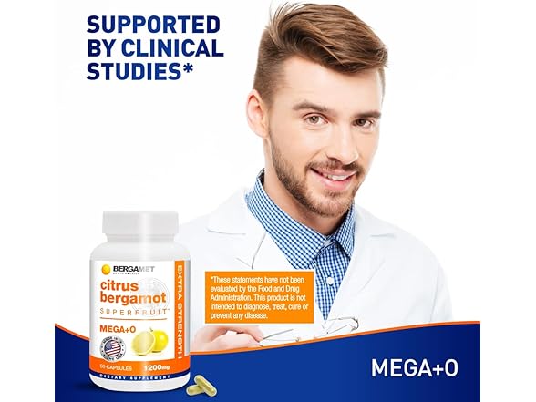 BergaMet Citrus Bergamot, 180ct