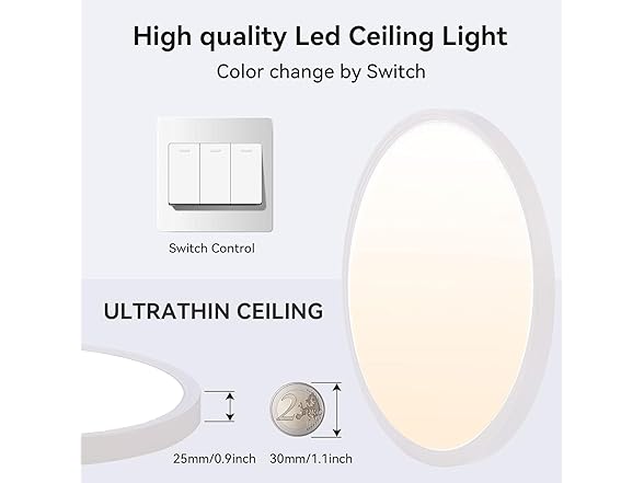 RGZZUP  8Pack LED Ceiling Light