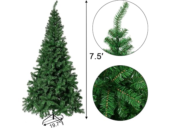 VEVOR Christmas Tree, 7.5ft Artificial