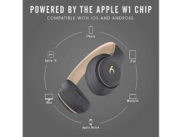 BTS MXJ92LL/A HEADPHONES STUDIO3 BT WIRELESS SHADOW GRE