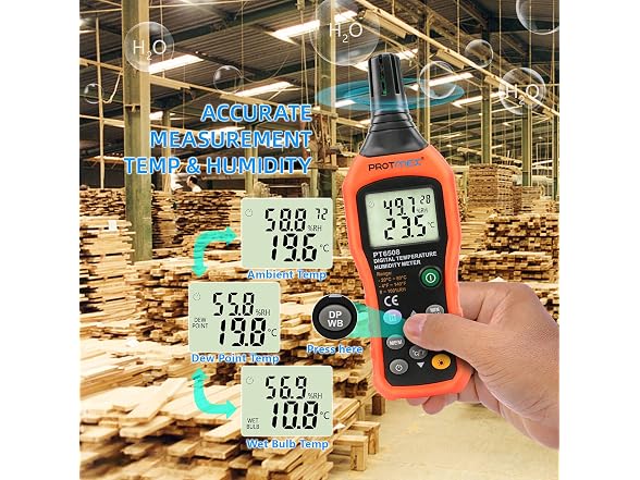 Protmex Temperature Humidity Meter