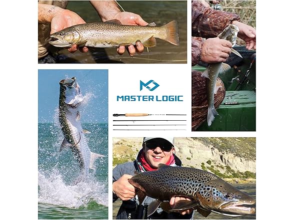 MASTER LOGIC Stealth Fly Fishing Rod Combo