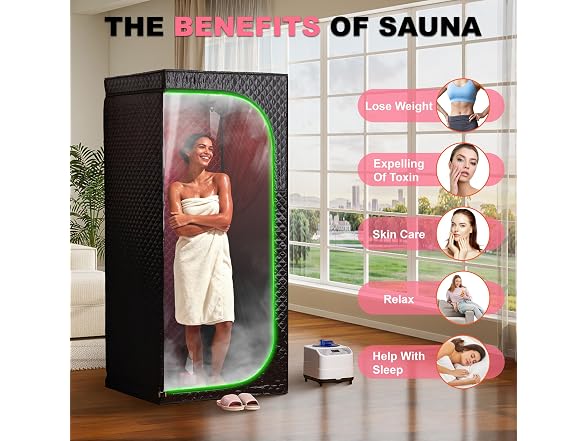 Steam Sauna Tent for Home with Transparent Door