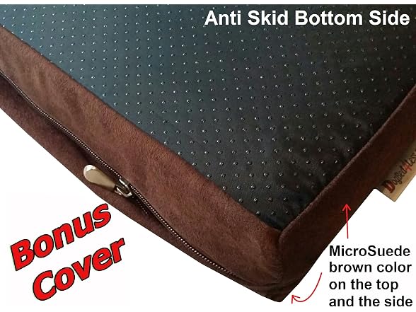 Dogbed4less Orthopedic Dog Bed Memory Foam 37x27"