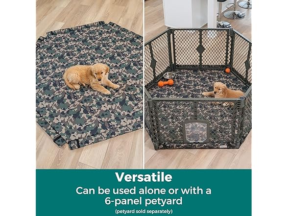 MyPet SecureMat Hexagon Pet Mat, Camo
