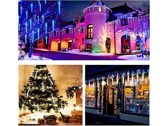 Outdoor Meteor Shower Light String