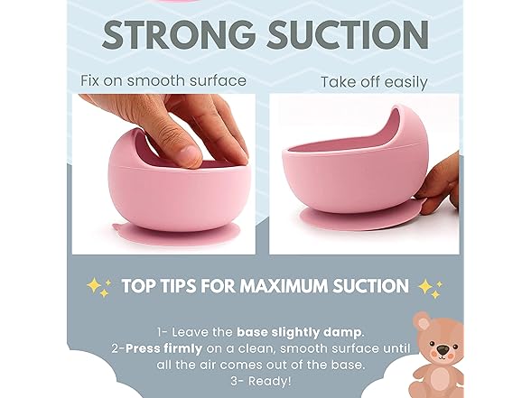 Xabono Baby Suction Bowls with Spoon