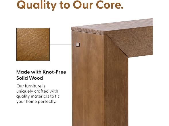 Plank+Beam Grand Console Table Pecan