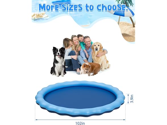 YSJILIDE Splash Play Mat