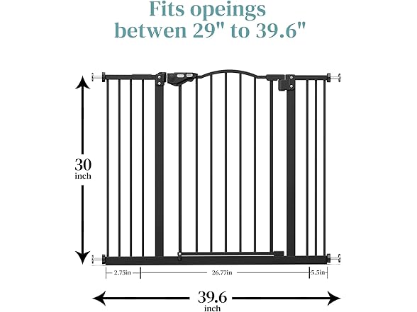 InnoTruth 29-39.6” Gate for Stairs & Doorways