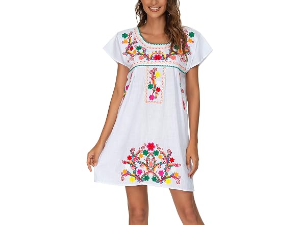 Yzxdorwj Women (XXL) Casual Boho Mexican Skirt