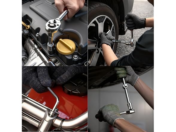 Hantinstom 171 Pieces Socket Set, 1/4 and 3/8 Inch