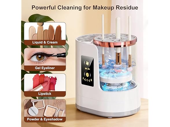 Jnconser Electric Makeup Brush Cleaner