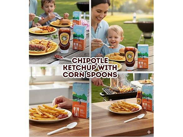 5 Item Set- Smoky Tomato Ketchup & Corn Starch Spoons - Gallery 4